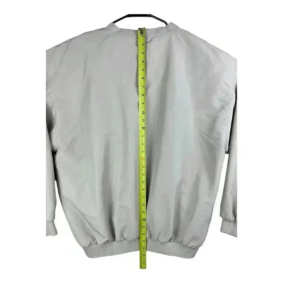 BOLLE Golf Windbreaker Pullover Mens LARGE Beige Khaki Waterproof Nylon V Neck - Picture 9 of 14